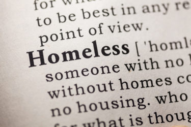 Fake Dictionary, Dictionary definition of the word homeless.